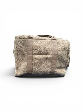 POPFLEX Beige Sherpa Duffel Bag